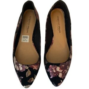 Christian Siriano Floral Patterned Flats